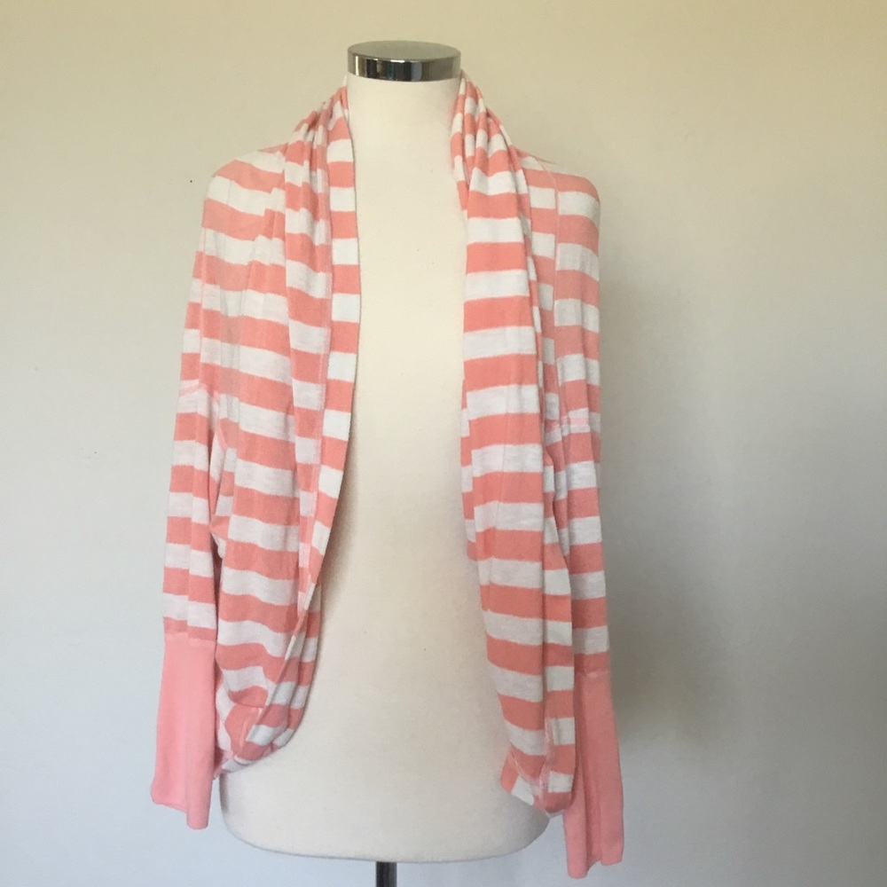 Young Fabulous & Broke Lightweight Striped Shrug/Cardigan